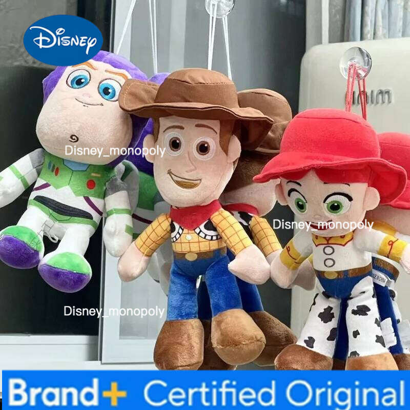 Disney 23cm Cute Woody Buzz Lightyear Plush Toy Lovely Stuffed Anime Jessie Plushies Pendant Cartoon Doll Home Decor Xmas Gift H260126