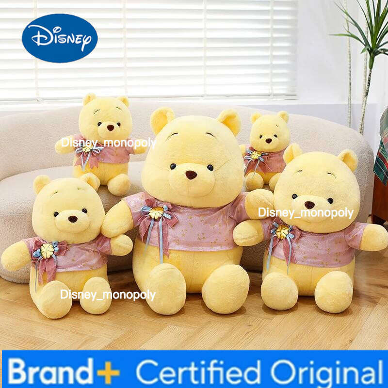 Disney 32-85cm Winnie The Pooh Plush Toys Kawaii Large Cartoon Plushie Anime Birthday Pillow Doll Stuffed Gift for Kids Xmas H260126
