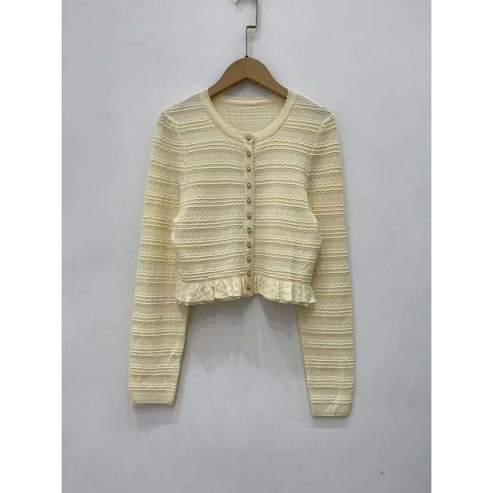 French elegant 2026 spring/summer new lace slim fit cardigan jacket+pleated sleeveless knitted dress for women