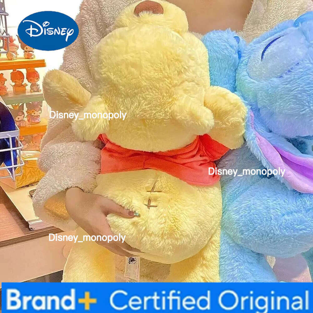 Disney Kawaii Stitch Winnie Plush Toy Doll Cartoon Cute Edward Pooh Mr Sanders Anime Figure Pillow Peluches Birthday Gift H260126