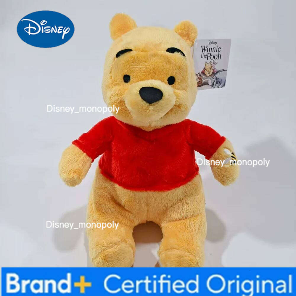 Disney the Pooh Cute Soft Stuffed 22CM Sitting Winnie Bear Plush Dolls Baby Toys Home Decor Gifts for Children H260126