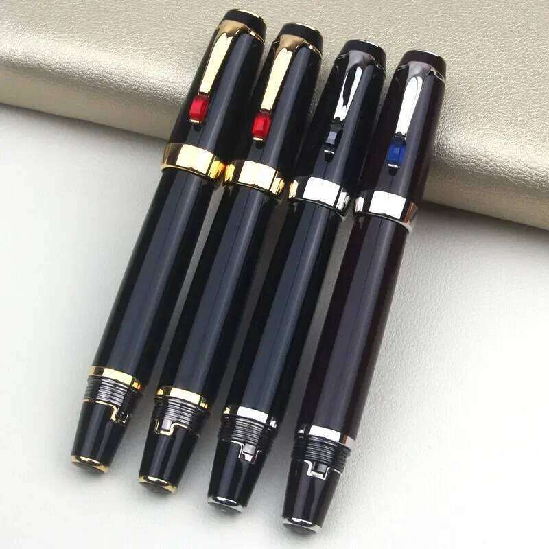 Classique Bohemia Series M Unique Retractable Nib Fountain with Random Color Shine Diamond Clip Pocket Pen Writing Gifts 26Y0126