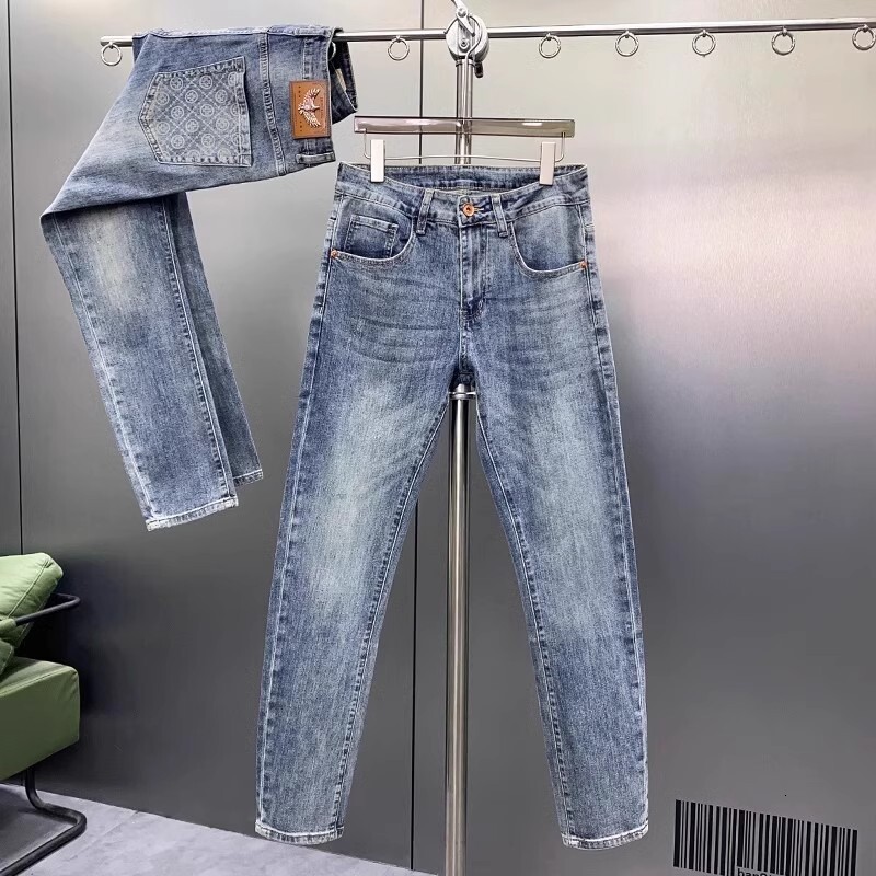 Luxury Brand Designer Clothes 2025 New GBANIE High-End Men's Slim Fit Skinny Jeans European Trend Brand Summer Thin Pants