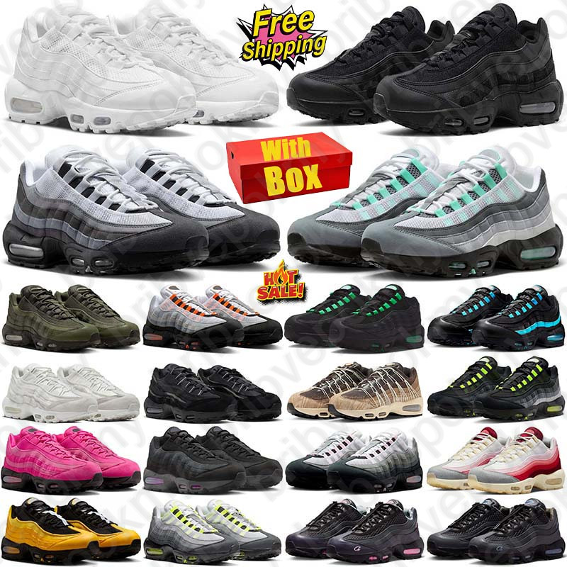 Free Shipping With Box Designer airmaxx 95 95s sneakers Running Shoes trainers for mens chaussure zapatillas men Sports runners discount quality top