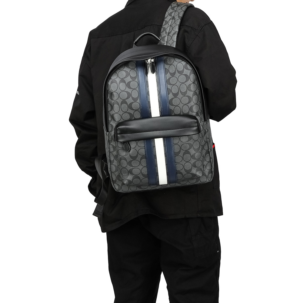 Backpack Men'S New Trend Men'S Backpack Business Leisure Leather Computer Bag Fashion Student Schoolbag 2026s hot