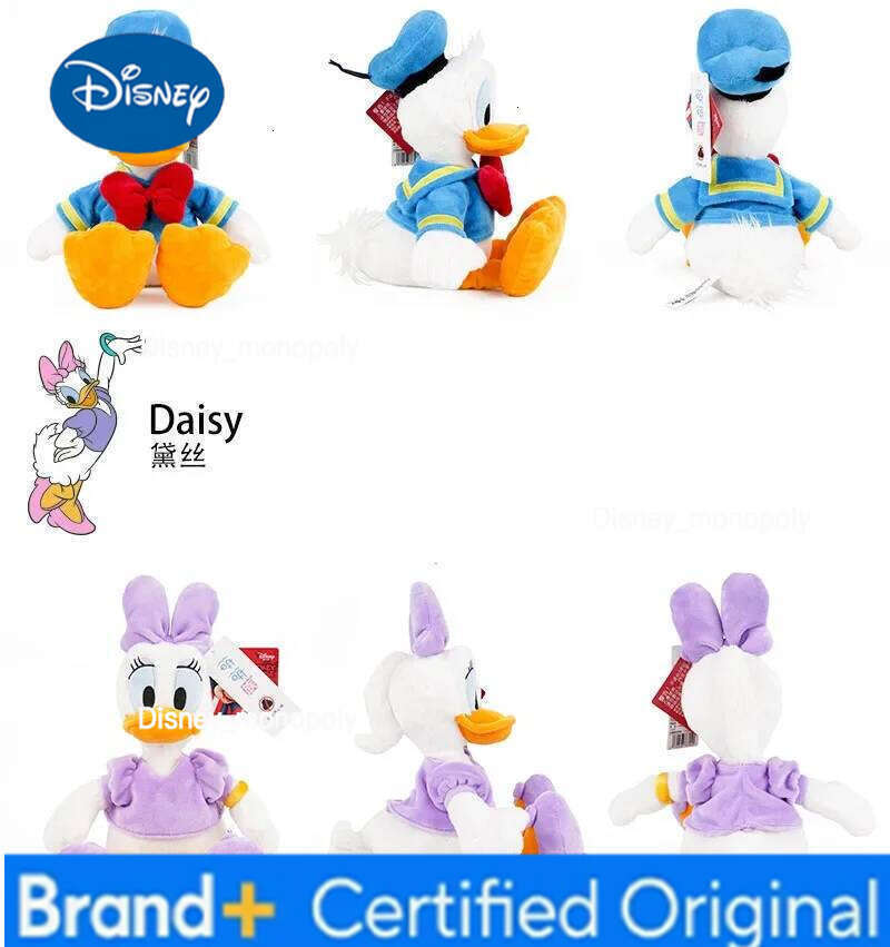Disney Donald Duck Daisy Plush Toys Cartoon Animal Mickey Minnie Mouse Stuffed Toy Dolls Kids Birthday Christmas Presents Gift H260126