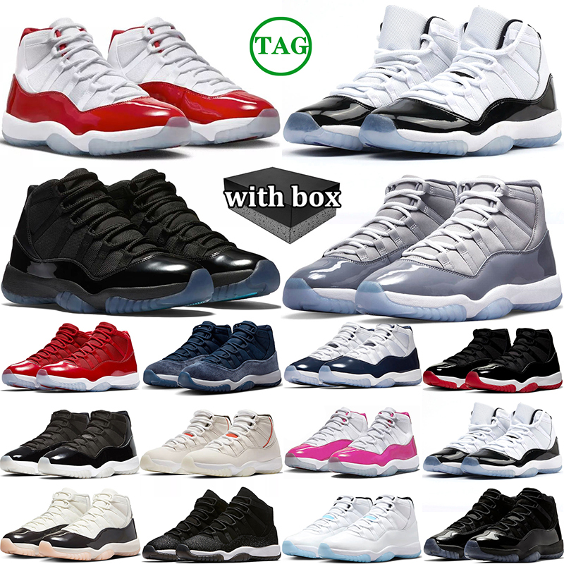 free shipping basketball shoes 11s gamma blue 11 mens trainers Cherry jordan11men Bred High Low Bred Cement designer sneakers women 11s jordanshoes11s with box