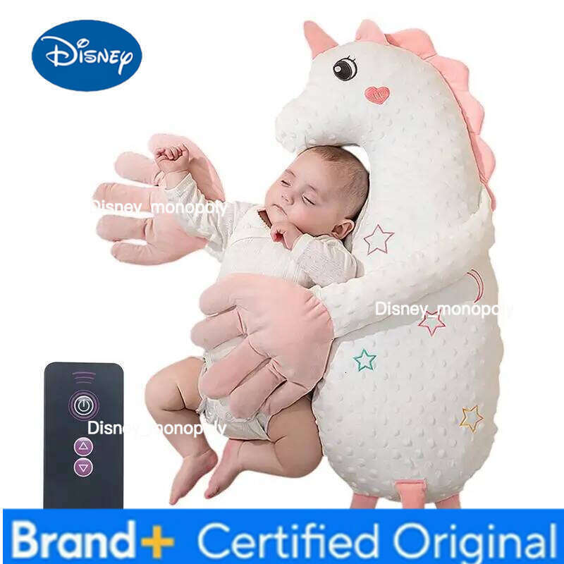 Disney Soothing Automatic Palm Patting Stuffed Animal Sleep Soothers Adjustable Speed Remote Control Sleeping Buddy for Baby H260126