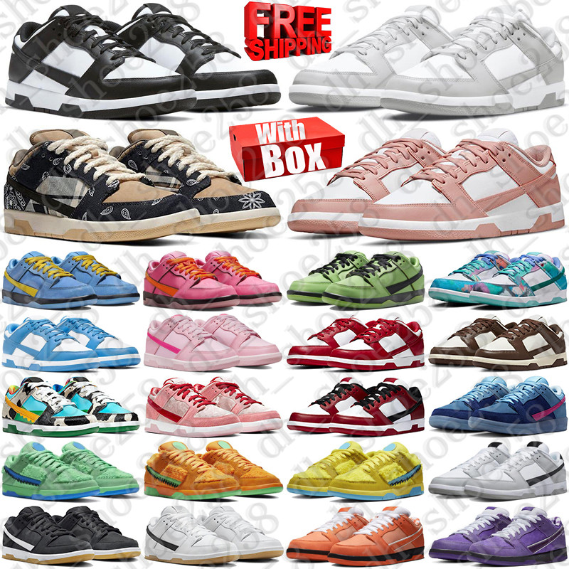Free Shipping With Box Designer sneakers sb Shoes dunckes travisscot trainers travis dunkssb mens dunklows womens duncs low chaussure dunsk