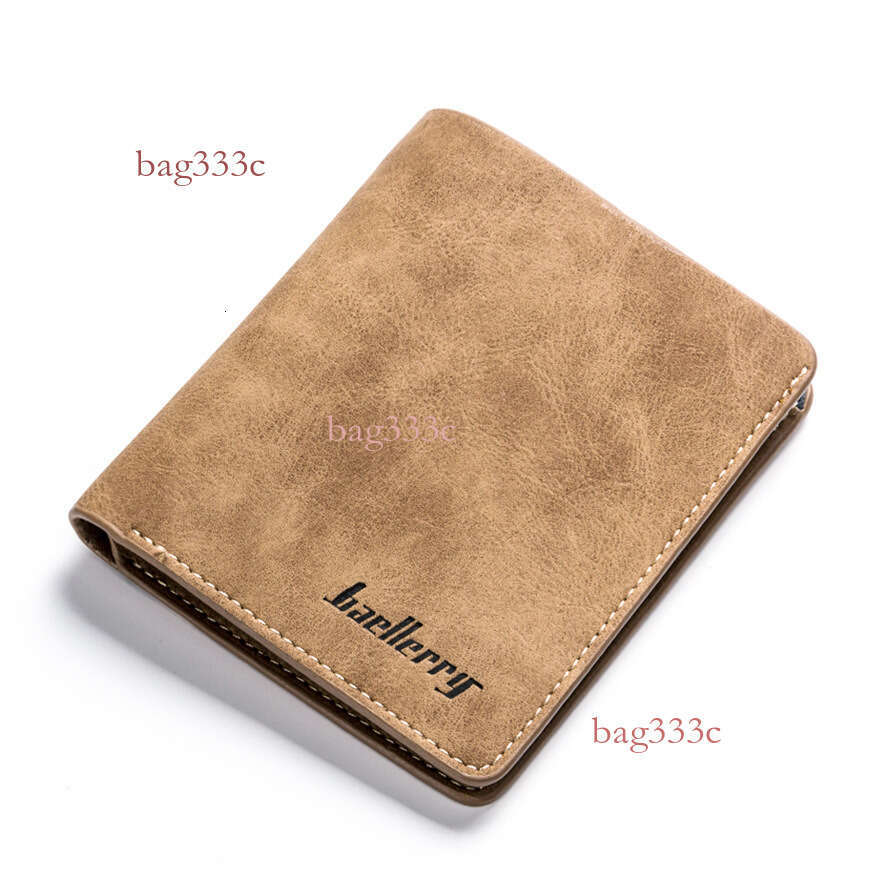 Durable Men's Short Style Student Retro Matte 80% Off Vertical New Wallet Leather Goods Wholesale Card Holder MASA