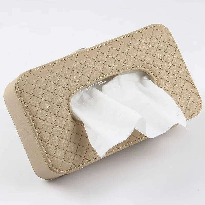 Interior Products Tissue Box Car Creative Sunshade Hanging Sunroof Seat Back Pumping Carton Accesorios Para Auto