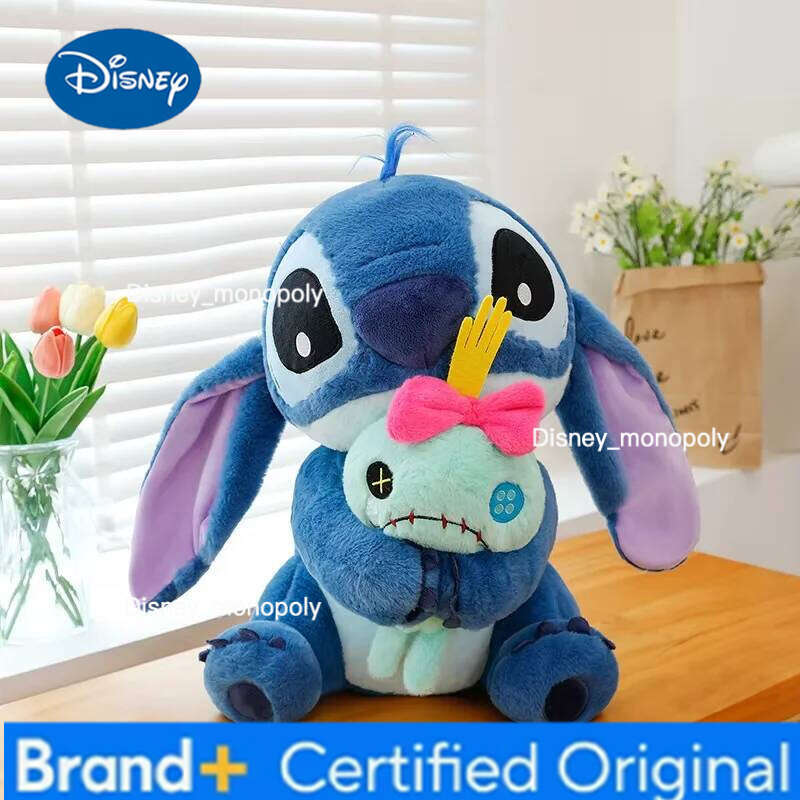 Disney 25-40CM Lilo Doll Cute Duck Stitch Plush Toy Anime Soft Stuffed Kawaii Children's Birthday Gift H2601261