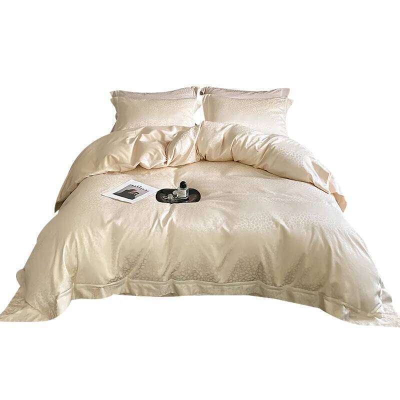 Customizable high-end pure cotton 100S bed sheet four-piece set Y260124