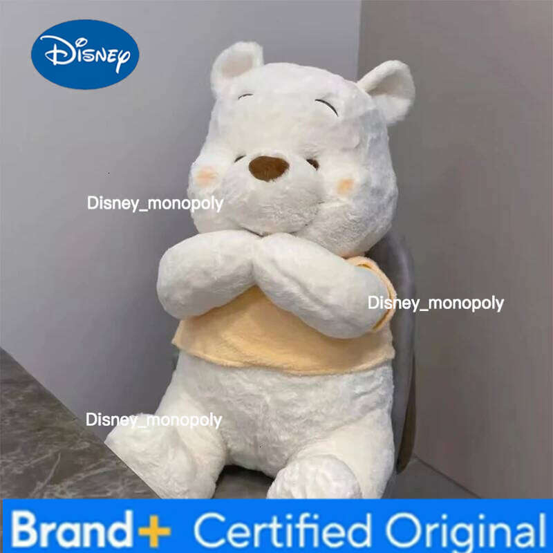 Disney 25CM-70CM Winnie The Pooh Bear Doll Winter Limited Cartoon Plush Toy Cute Anime Kawaii Companion Children's Birthday Gift H260126