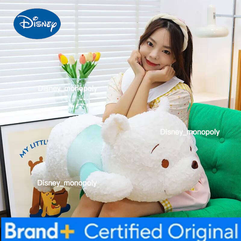 Disney 35/85cm Winnie The Pooh White Plush Toy Soft Cartoon Anime Stuffed Animal Plushies Doll Pillow Birthday Christmas Gifts H260126