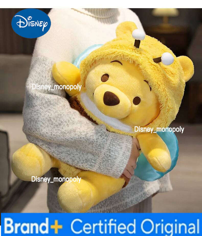 Disney Bee Plush Toy 25/35/50 Cm Kawaii Cartoon Winnie The Pooh Children'S Gift Doll Ornament H260126