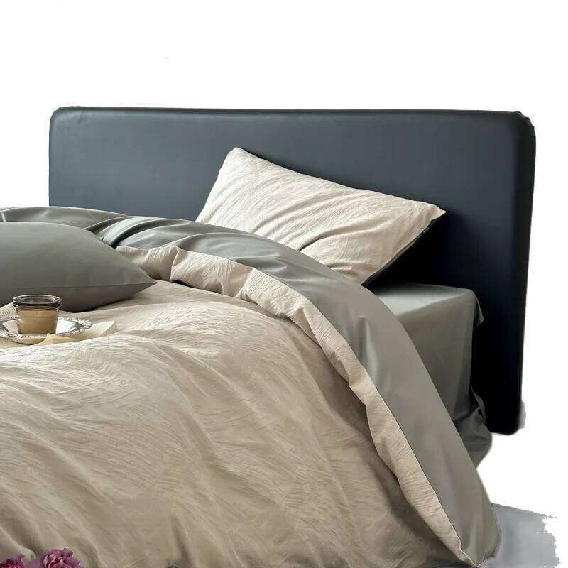 Home Textiles 200S Satin Jacquard Cotton Four-piece Set Simple Light Luxury Quilt and Sheet Style Y260124