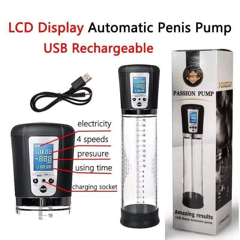 Electric Pump Enlargement Vacuum Penis Extender Sexy Man Toy Increase Length Enlarger Male Masturbator Adult supplie 26L0126