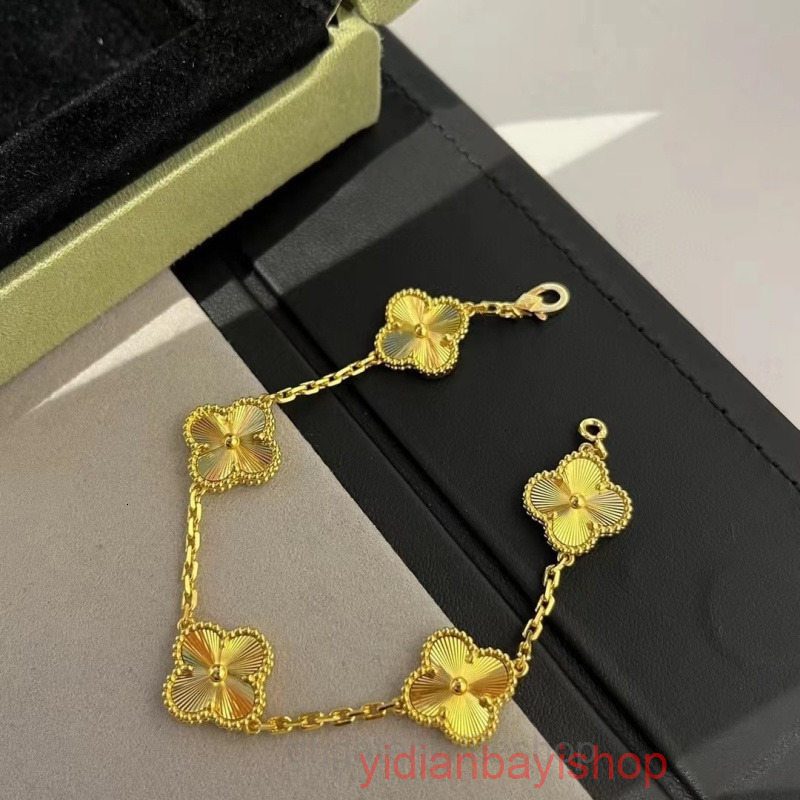 designer vanly cleef braclet jewelery clover Classic Fashion Designer Ladies Bracelet Gold Onyx Shell Jewellery u0026 Women Wedding Valentines Day Bracelets