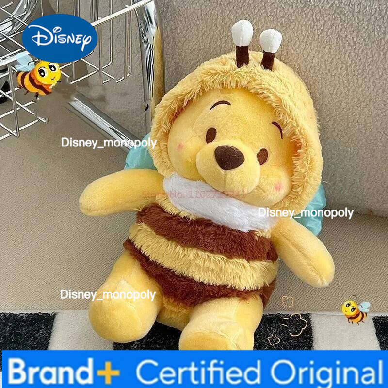 Disney Bee Plush Toy 25/35/50 Cm Kawaii Cartoon Winnie The Pooh Children'S Gift Doll Ornament H260126