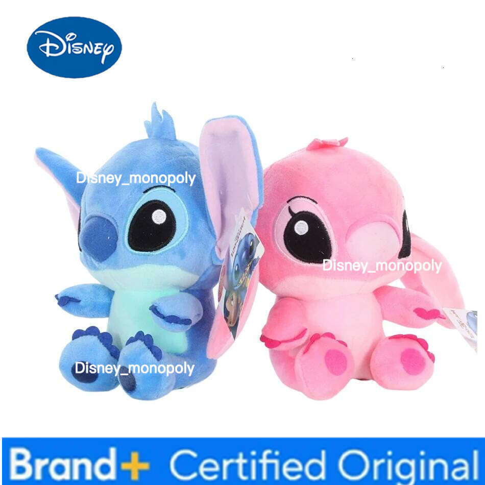 Disney 20cm Stitch Models Cartoon Stuffed Dolls Anime Plush Baby Toys Kawaii Kids Birthday Christmas Gift H260126
