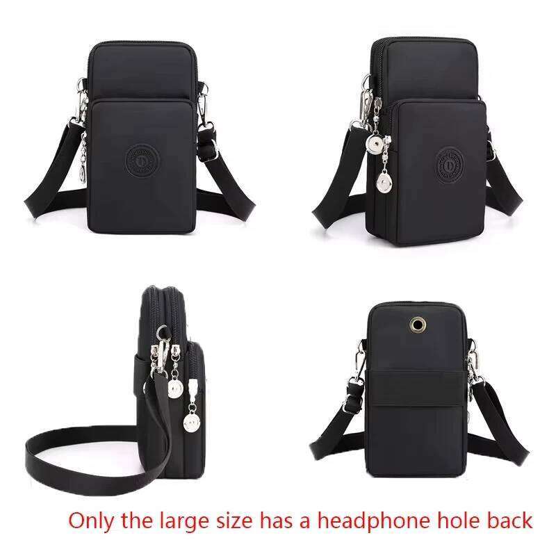 New Mobile Nylon Cell Phone Coin Strap Shoulder Bag Small Crossbody Bags for Women Wallet Travel Purse XJ260125