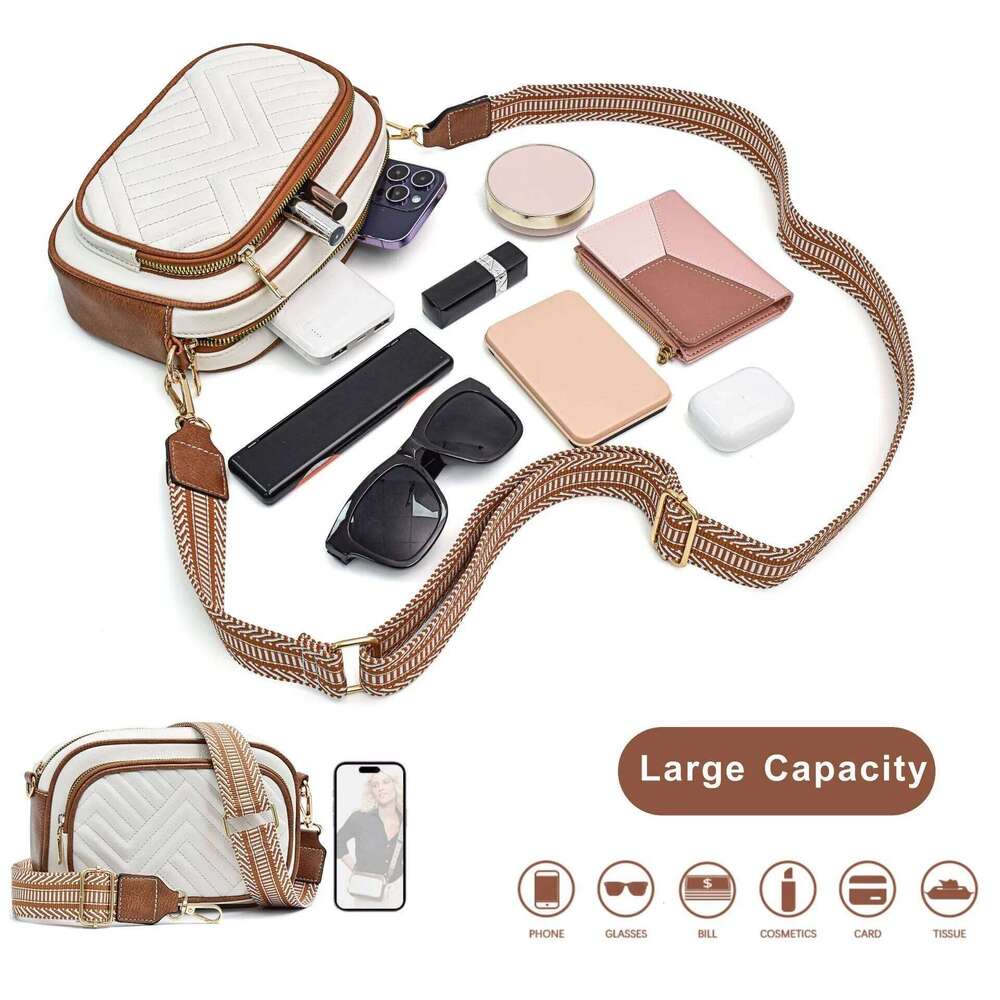 Mini Quilted Crossbody Bags For Women Trendy VeganShoulder Bag Women's Casual Handbag & Purse XJ260125