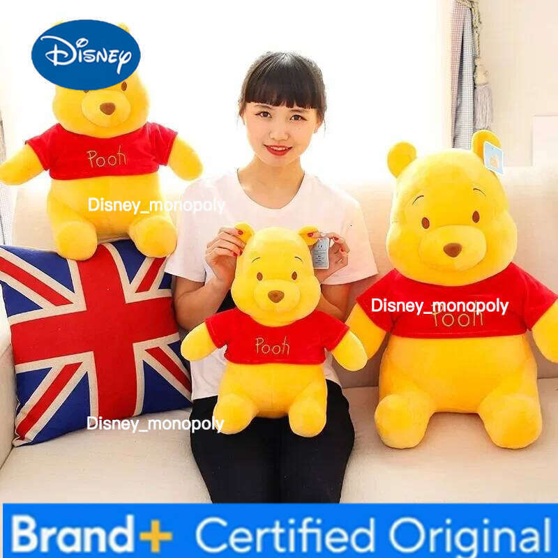 Disney 23cm Winnie The Pooh Stuffed Plush Toy Cartoon Anime Claw Machine Doll Gift for Girlfriend's Birthday H260126