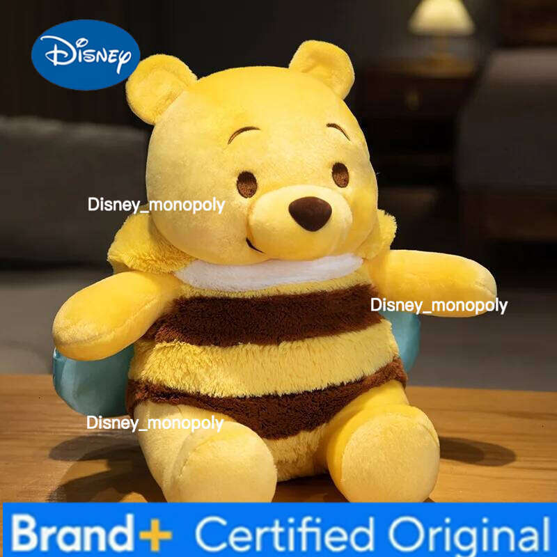 Disney Pooh Plush Toy Stuffed Animal Cartoon Winnie Bear Cosplay Bee Doll Soft Plushies Children's Room Decor Gifts H260126