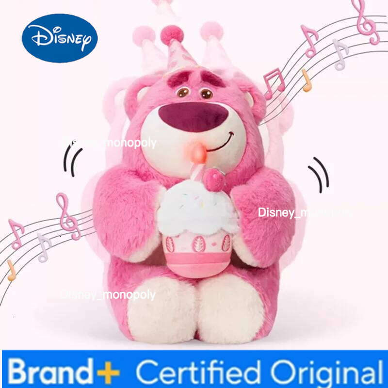 Disney Pixar Lotso Music Plush Toy Fill Doll Super Soft Cute Children'S Home Decoration Pillow Girl'S Birthday Gift H260126