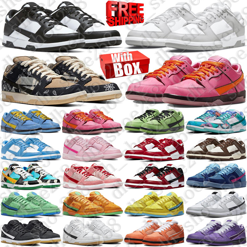Free Shipping With Box Designer sneakers sb Running Shoes dunckes travisscot trainers men travis dunkssb mens dunklows womens duncs low chaussure dunsk wholesale