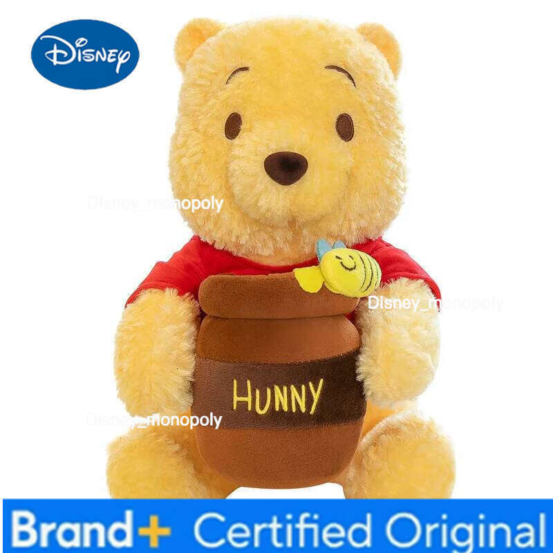 Disney 35-55cm Honey Jar Winnie The Anime Soft Plush Toys Kawaii Pooh Bear Stuffed Animal Dolls Children Kids Birthday Gift H260126