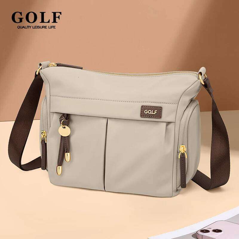 GOLF Women Crossbody Nylon Female Cross Shoulder Bag Waterproof Woman Versatile Cell Phone Sling Bags Ladies Black Antitheft XJ260125