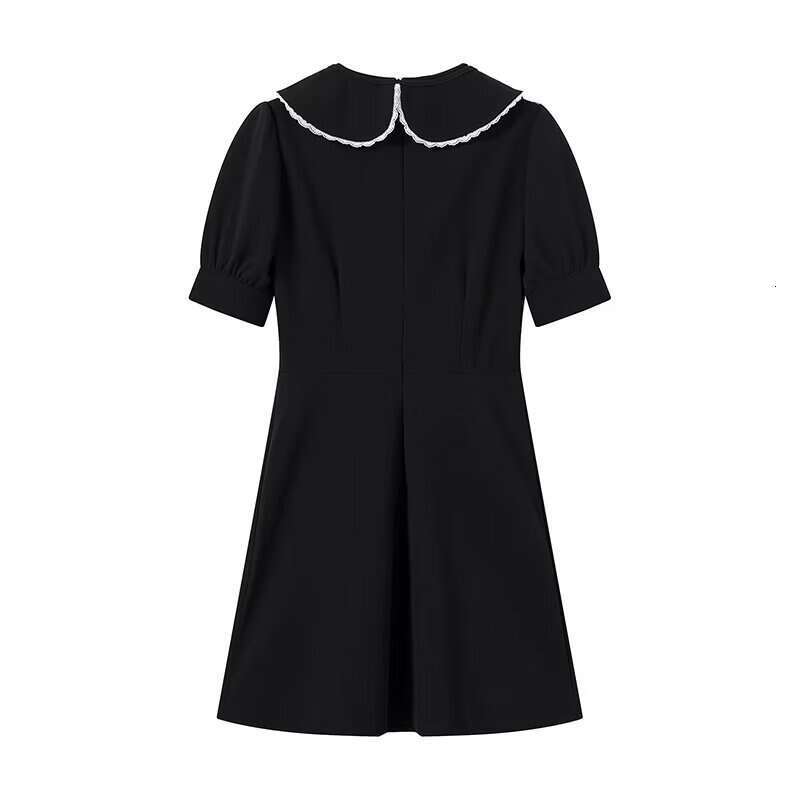 2026 Spring New European and American Women's Fashion Sweet and Elegant Detachable Doll Neck Dress