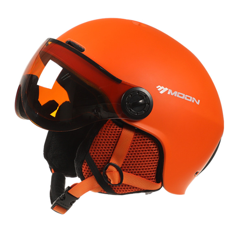Professional Dual Sport Ski Helmet with Detachable Goggles Breathable Design Unisex Winter Safety Snow Helmet - view 3