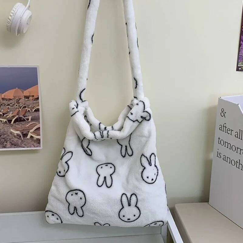 Plush Single Shoulder Fashion Casual Crossbody Anime Rabbit Pattern Single-shoulder Bag for Women Girl Gifts New XJ260125