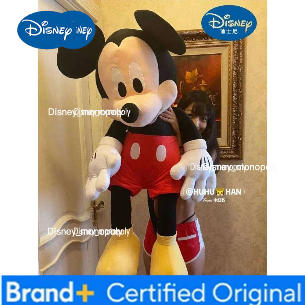 Disney Cartoon Cute Mickey Minnie Plush Doll Cotton Filled Super Soft Crystal Velvet Stuffed Toys Children Christmas Gift H260126
