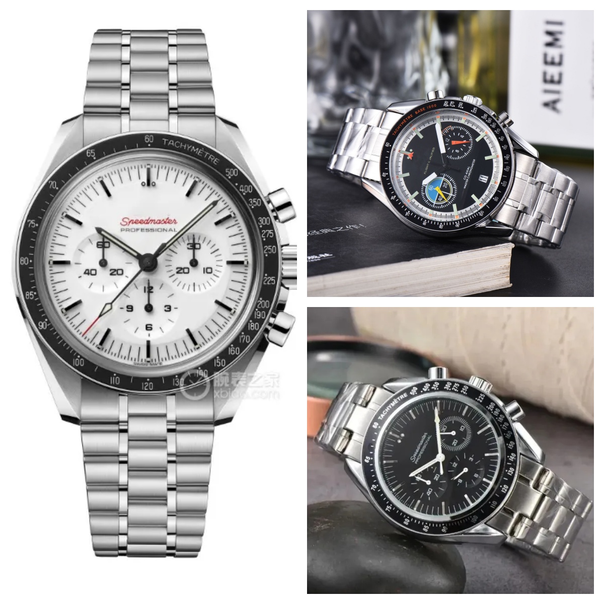 AAAAA Sea 007 master Professional Stainless Steel Wrist Watches for Men speed master Mens Watches All Dial Work Quartz 50th birthday gifts Watch Stopwatch