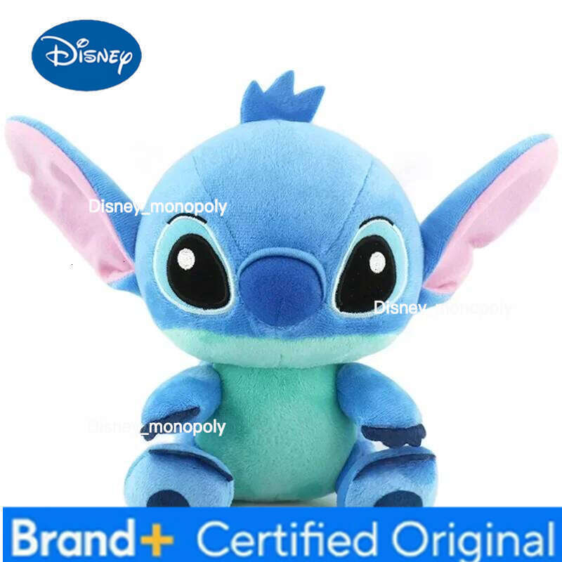 Disney 20cm Cartoon Blue Dolls Anime Pink Lilo and Stitch Plush Stuffed Toys Boys Girls Birthday Gifts H260126