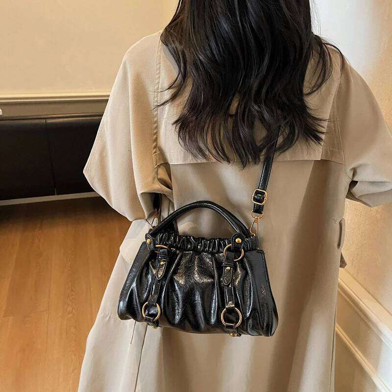 LEFTSIDE Small PU Leather Crossbody Bag for Women Shoulder Bags 2025 Designer Luxury Short Handle Brand Handbags and Purses XJ260125