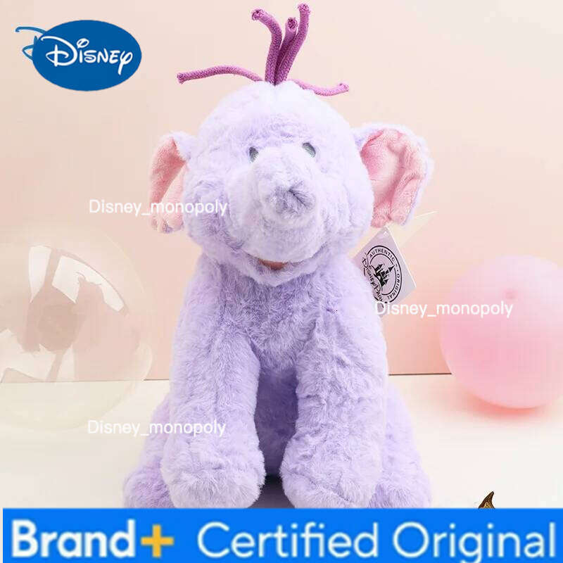 Disney 25cm Lumpy Elephant Pooh'S Heffalump Plush Soft Toys Purple Dolls Movie Stuffed Animals Christmas Gift For Girls Kids H260126