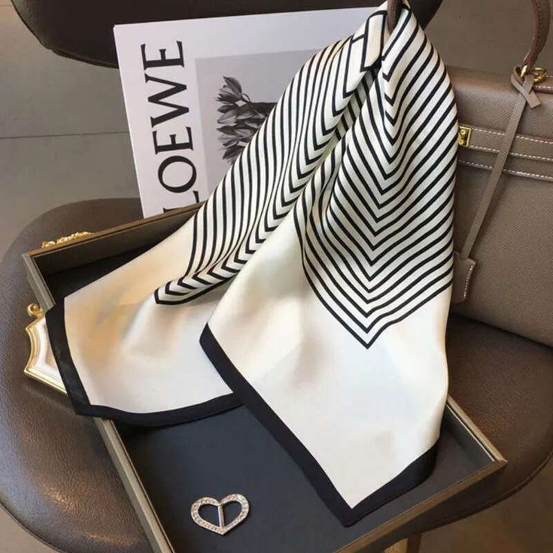 70cm Lijin Woven Square Small Silk For Women 2025 New Summer Versatile Professional Fashion Scarf
