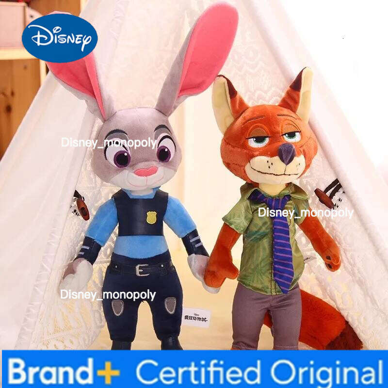 Disney hot toy Cartoon Anime Movie Zootopia 2 Plush Judy Bunny Doll Nick the Fox Soft Stuffed Animals Toys Kids Xmas Gi H260126