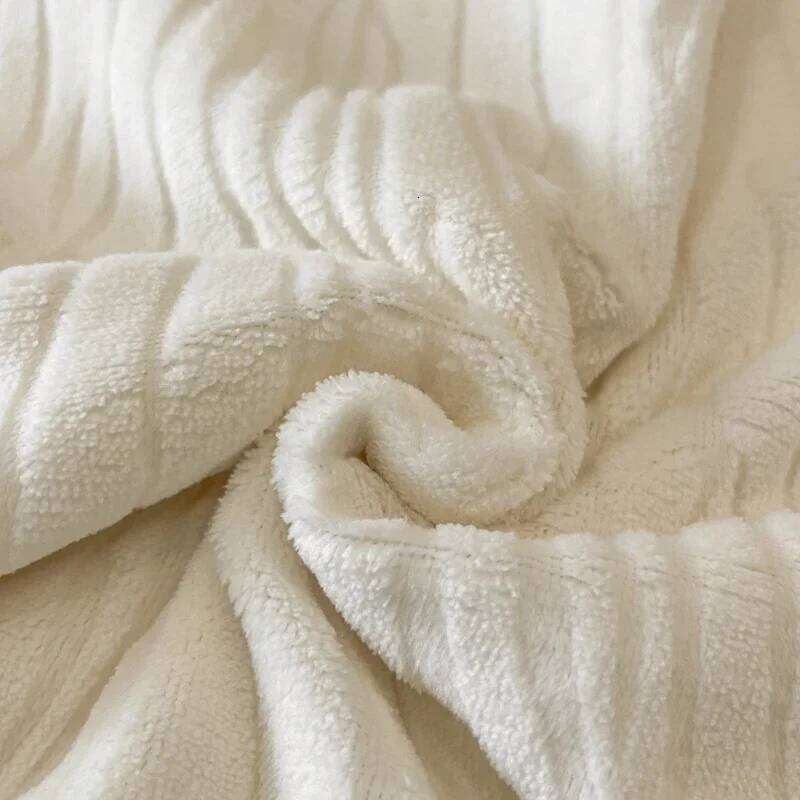 2024 New Class A Rotten Flower Milk Fleece Four-piece Set to Keep Comfortable - Neil Warm and comfortable Y260124