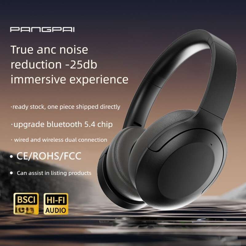 Famous brand cross-border new P3965ANC active noise cancellation true wireless head mounted Bluetooth folding mobile phone private model headphones CK