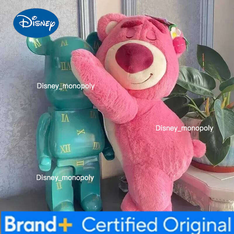 Disney Toy Story Lotso Cute Bear Strawberry Sofa Plush Pillow Stuffed Toys Children Girls Friends Festivals Birthday Gift 90cm H260126