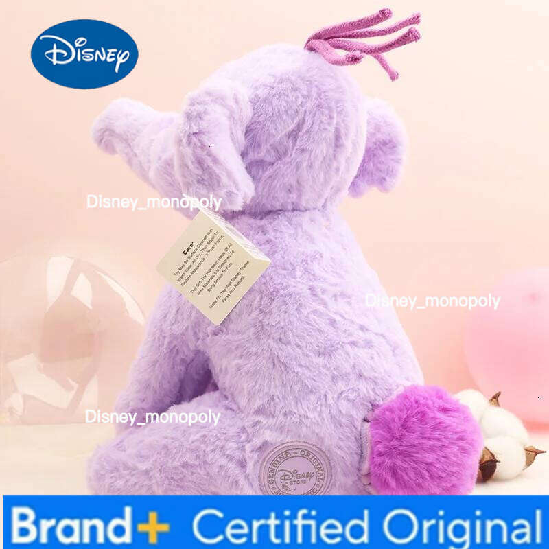 Disney 25cm Lumpy Elephant Pooh'S Heffalump Plush Soft Toys Purple Dolls Movie Stuffed Animals Christmas Gift For Girls Kids H260126