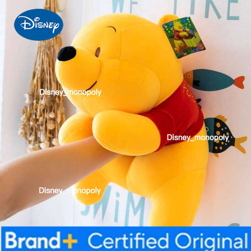 Disney 45cm Cute Winnie The Pooh Plushies Dolls Kawaii Anime Figure Cartoon Plush Toys Girls Birthday Gift for Kids H260126