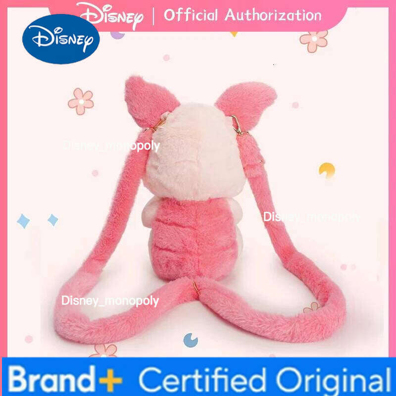 Disney 30CM Winnie The Pooh Piglet Plush Toy Bag Knapsack Cute Cartoon Animal Doll Anime Companion Memorable Birthday Gift H2601261