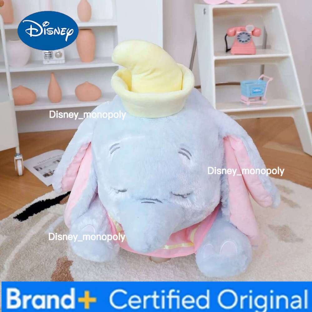 Disney Big Size Dumbo Plush Toy Very Soft Cuddly Stuffed Animal Sleeping Elephant Plushies Throw Pillow Birthday Gifts H260126
